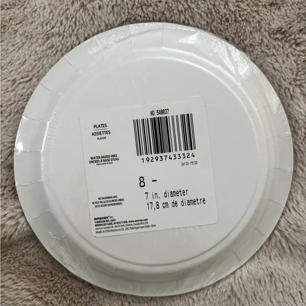First birthday plates